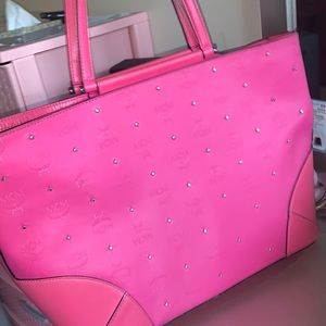 Pink MCM tote